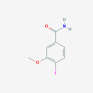 molecular formula C8H8INO2 B3168866 4-Iodo-3-methoxybenzamide CAS No. 933585-54-7