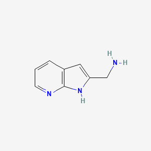 molecular formula C8H9N3 B3168898 (1H-Pyrrolo[2,3-b]pyridin-2-yl)methanamine CAS No. 933691-76-0