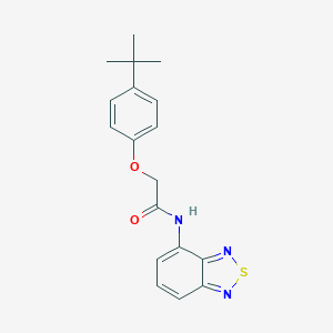 molecular formula C18H19N3O2S B316890 N-(2,1,3-benzothiadiazol-4-yl)-2-(4-tert-butylphenoxy)acetamide 