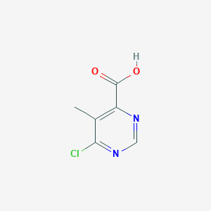 molecular formula C6H5ClN2O2 B3168915 6-Chloro-5-methylpyrimidine-4-carboxylic acid CAS No. 933702-12-6