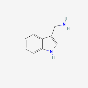 molecular formula C10H12N2 B3168936 (7-methyl-1H-indol-3-yl)methanamine CAS No. 933711-10-5