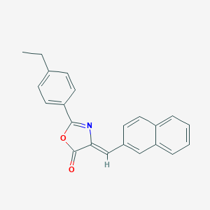 molecular formula C22H17NO2 B316895 (4Z)-2-(4-ethylphenyl)-4-(naphthalen-2-ylmethylidene)-1,3-oxazol-5-one 