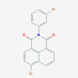 molecular formula C18H9Br2NO2 B316897 6-bromo-2-(3-bromophenyl)-1H-benzo[de]isoquinoline-1,3(2H)-dione 