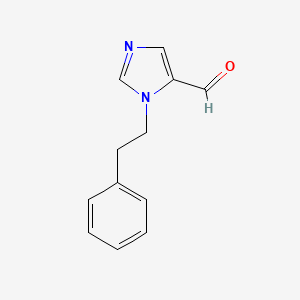 molecular formula C12H12N2O B3168973 1-phenethyl-1H-imidazole-5-carbaldehyde CAS No. 933726-64-8
