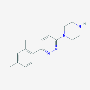 molecular formula C16H20N4 B3168989 3-(2,4-Dimethylphenyl)-6-(piperazin-1-yl)pyridazine CAS No. 933731-19-2