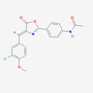 N-{4-[4-(3-chloro-4-methoxybenzylidene)-5-oxo-4,5-dihydro-1,3-oxazol-2-yl]phenyl}acetamide