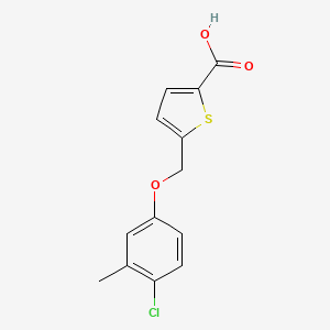 5-[(4-Chloro-3-methylphenoxy)methyl]thiophene-2-carboxylic acid