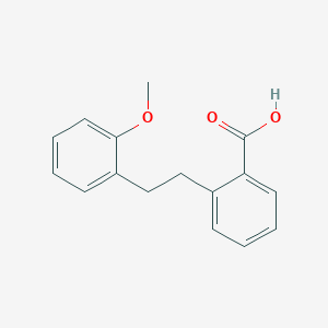 molecular formula C16H16O3 B3169053 2-[2-(2-Methoxyphenyl)ethyl]benzoic acid CAS No. 93434-36-7