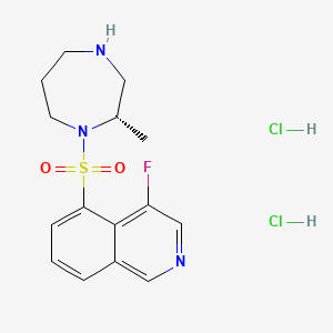 molecular formula C15H20Cl2FN3O2S B3169062 (S)-4-Fluoro-5-(2-methyl-[1,4]diazepane-1-sulfonyl)isoquinoline 2HCl CAS No. 934400-38-1