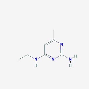 molecular formula C7H12N4 B3169071 2-Amino-4-methyl-6-ethylaminopyrimidine CAS No. 934493-92-2