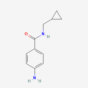 molecular formula C11H14N2O B3169080 4-氨基-N-(环丙基甲基)苯甲酰胺 CAS No. 934524-22-8
