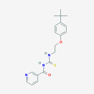 N-({[2-(4-tert-butylphenoxy)ethyl]amino}carbonothioyl)nicotinamide