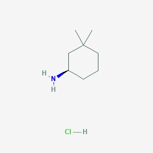 molecular formula C8H18ClN B3169124 (R)-3,3-Dimethylcyclohexanamine hydrochloride CAS No. 934765-89-6
