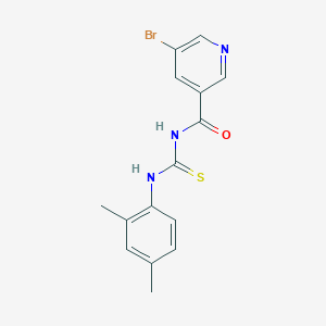 molecular formula C15H14BrN3OS B316913 N-[(5-bromo-3-pyridinyl)carbonyl]-N'-(2,4-dimethylphenyl)thiourea 