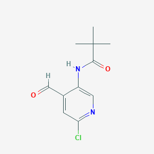 B3169149 N-(6-chloro-4-formylpyridin-3-yl)pivalamide CAS No. 93493-66-4