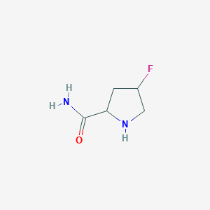 molecular formula C5H9FN2O B3169156 4-氟吡咯烷-2-甲酰胺 CAS No. 934972-82-4