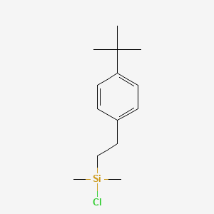 molecular formula C14H23ClSi B3169166 p-(t-Butyl)phenethyldimethylchlorosilane CAS No. 93502-75-1