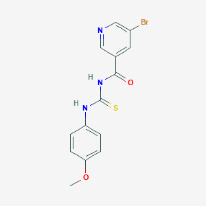 molecular formula C14H12BrN3O2S B316917 N-[(5-bromo-3-pyridinyl)carbonyl]-N'-(4-methoxyphenyl)thiourea 