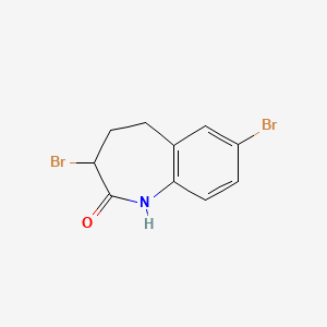 molecular formula C10H9Br2NO B3169197 3,7-二溴-2,3,4,5-四氢-1H-1-苯并氮杂卓-2-酮 CAS No. 935524-26-8