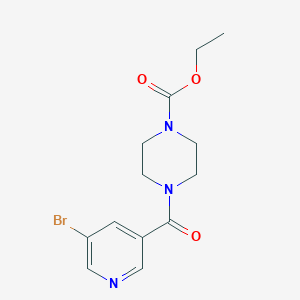 Ethyl 4-[(5-bromo-3-pyridinyl)carbonyl]-1-piperazinecarboxylate