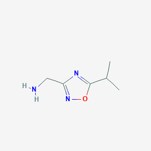 [(5-Isopropyl-1,2,4-oxadiazol-3-yl)methyl]amine