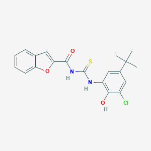 N-[(5-tert-butyl-3-chloro-2-hydroxyphenyl)carbamothioyl]-1-benzofuran-2-carboxamide
