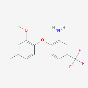 2-(2-Methoxy-4-methylphenoxy)-5-(trifluoromethyl)-phenylamine
