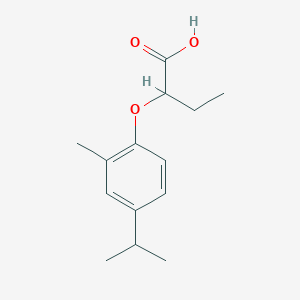 molecular formula C14H20O3 B3169426 2-(4-Isopropyl-2-methylphenoxy)butanoic acid CAS No. 937597-41-6