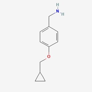 [4-(Cyclopropylmethoxy)phenyl]methanamine