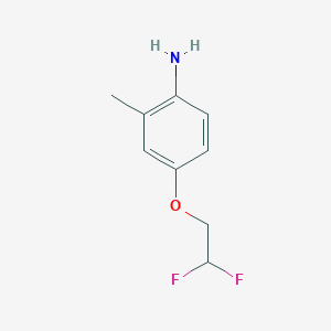 molecular formula C9H11F2NO B3169504 4-(2,2-Difluoroethoxy)-2-methylaniline CAS No. 937602-96-5