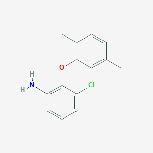 molecular formula C14H14ClNO B3169516 3-Chloro-2-(2,5-dimethylphenoxy)aniline CAS No. 937604-61-0
