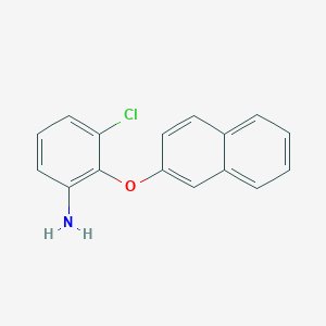 molecular formula C16H12ClNO B3169521 3-Chloro-2-(2-naphthyloxy)aniline CAS No. 937604-73-4