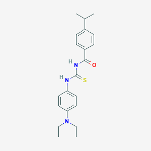 molecular formula C21H27N3OS B316964 N-[4-(diethylamino)phenyl]-N'-(4-isopropylbenzoyl)thiourea 