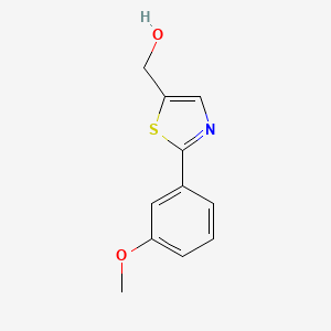 molecular formula C11H11NO2S B3169680 [2-(3-甲氧基苯基)-1,3-噻唑-5-基]甲醇 CAS No. 937651-99-5