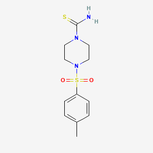 molecular formula C12H17N3O2S2 B3169709 4-(4-Methylphenyl)sulfonylpiperazine-1-carbothioamide CAS No. 937663-36-0