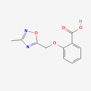 2-[(3-Methyl-1,2,4-oxadiazol-5-yl)methoxy]benzoic acid