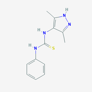 molecular formula C12H14N4S B316974 1-(3,5-dimethyl-1H-pyrazol-4-yl)-3-phenylthiourea CAS No. 673855-17-9