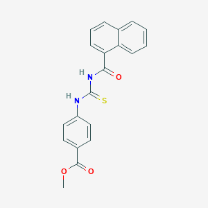 molecular formula C20H16N2O3S B316975 Methyl 4-{[(naphthalen-1-ylcarbonyl)carbamothioyl]amino}benzoate 