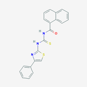 N-[(4-phenyl-1,3-thiazol-2-yl)carbamothioyl]naphthalene-1-carboxamide