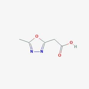molecular formula C5H6N2O3 B3169765 2-(5-Methyl-1,3,4-oxadiazol-2-yl)acetic acid CAS No. 937684-91-8