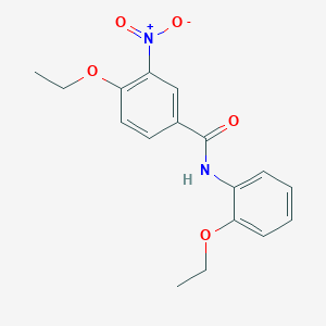 molecular formula C17H18N2O5 B316982 4-ethoxy-N-(2-ethoxyphenyl)-3-nitrobenzamide 