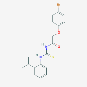 2-(4-bromophenoxy)-N-{[2-(propan-2-yl)phenyl]carbamothioyl}acetamide