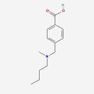 4-{[Butyl(methyl)amino]methyl}benzoic acid