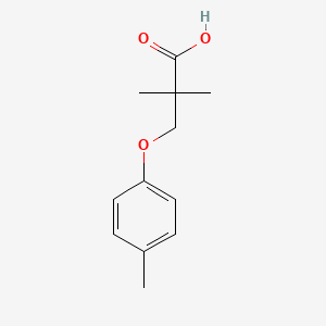 molecular formula C12H16O3 B3169857 2,2-Dimethyl-3-(4-methylphenoxy)propanoic acid CAS No. 938262-78-3