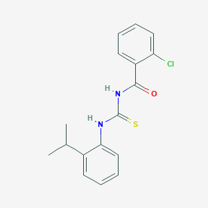 molecular formula C17H17ClN2OS B316987 N-(2-chlorobenzoyl)-N'-(2-isopropylphenyl)thiourea 
