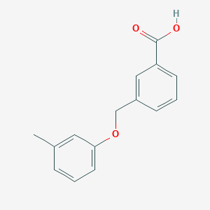 molecular formula C15H14O3 B3169877 3-[(3-Methylphenoxy)methyl]benzoic acid CAS No. 938279-99-3