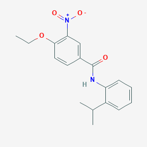 4-ethoxy-3-nitro-N-[2-(propan-2-yl)phenyl]benzamide