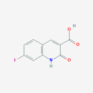 molecular formula C10H6FNO3 B3169882 7-Fluoro-2-oxo-1,2-dihydroquinoline-3-carboxylic acid CAS No. 938283-44-4