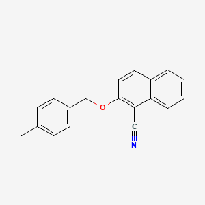 molecular formula C19H15NO B3169897 2-[(4-Methylphenyl)methoxy]naphthalene-1-carbonitrile CAS No. 938324-17-5