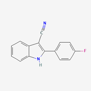 molecular formula C15H9FN2 B3169904 2-(4-氟苯基)-1H-吲哚-3-腈 CAS No. 938326-43-3